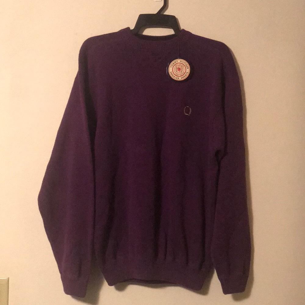 New Purple Size Large Tommy Hilfiger Sweater